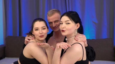 Cover for 'Huge Cock And Two Pussies'